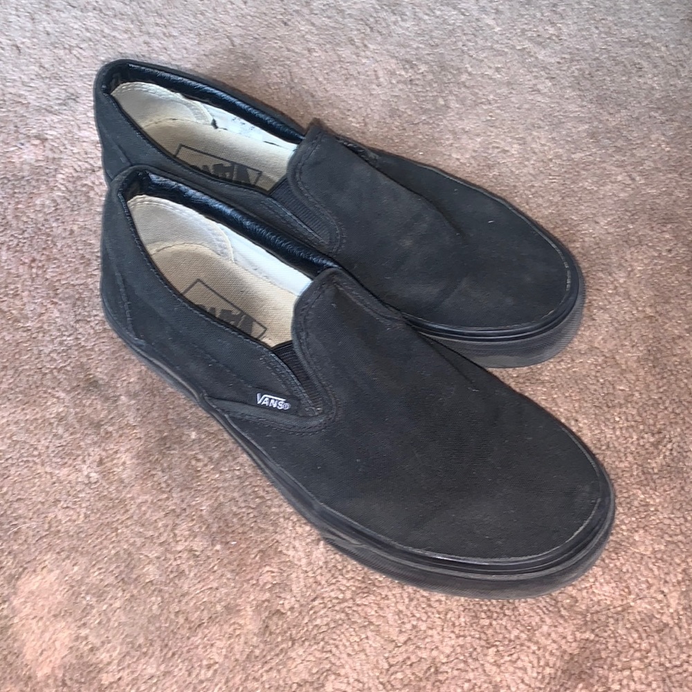 Black Slip On Vans